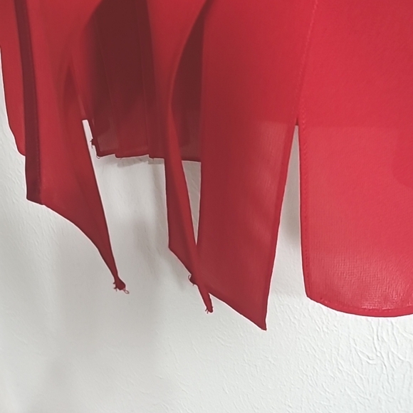 F.A.D. Vintage Red Longsleeve Cardigan Jacket, Size 1X - Picture 7 of 10